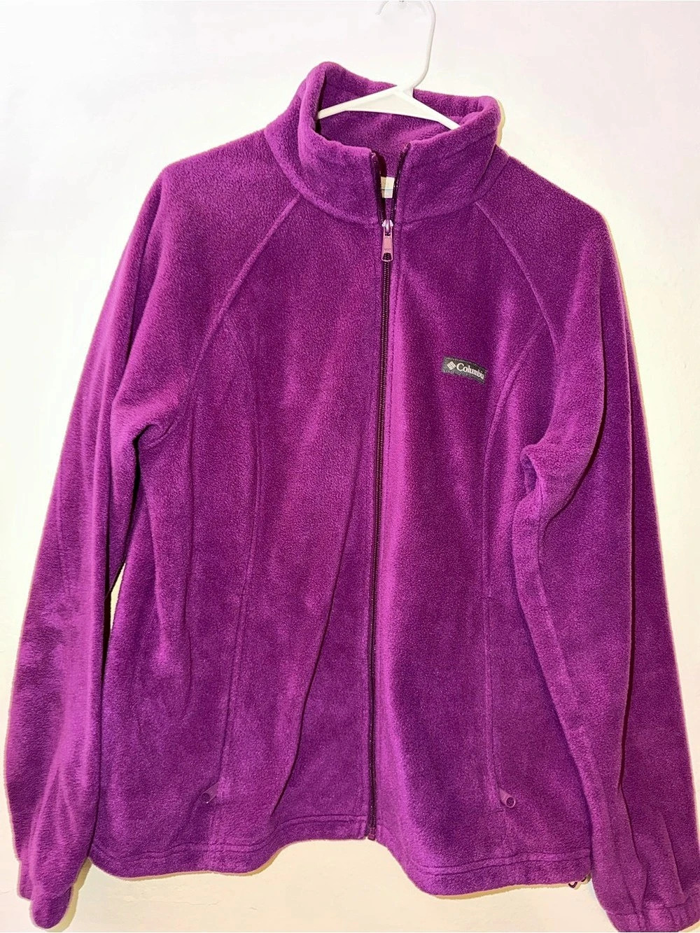 Columbia Benton Springs Full Zip Fleece Jacket Purple